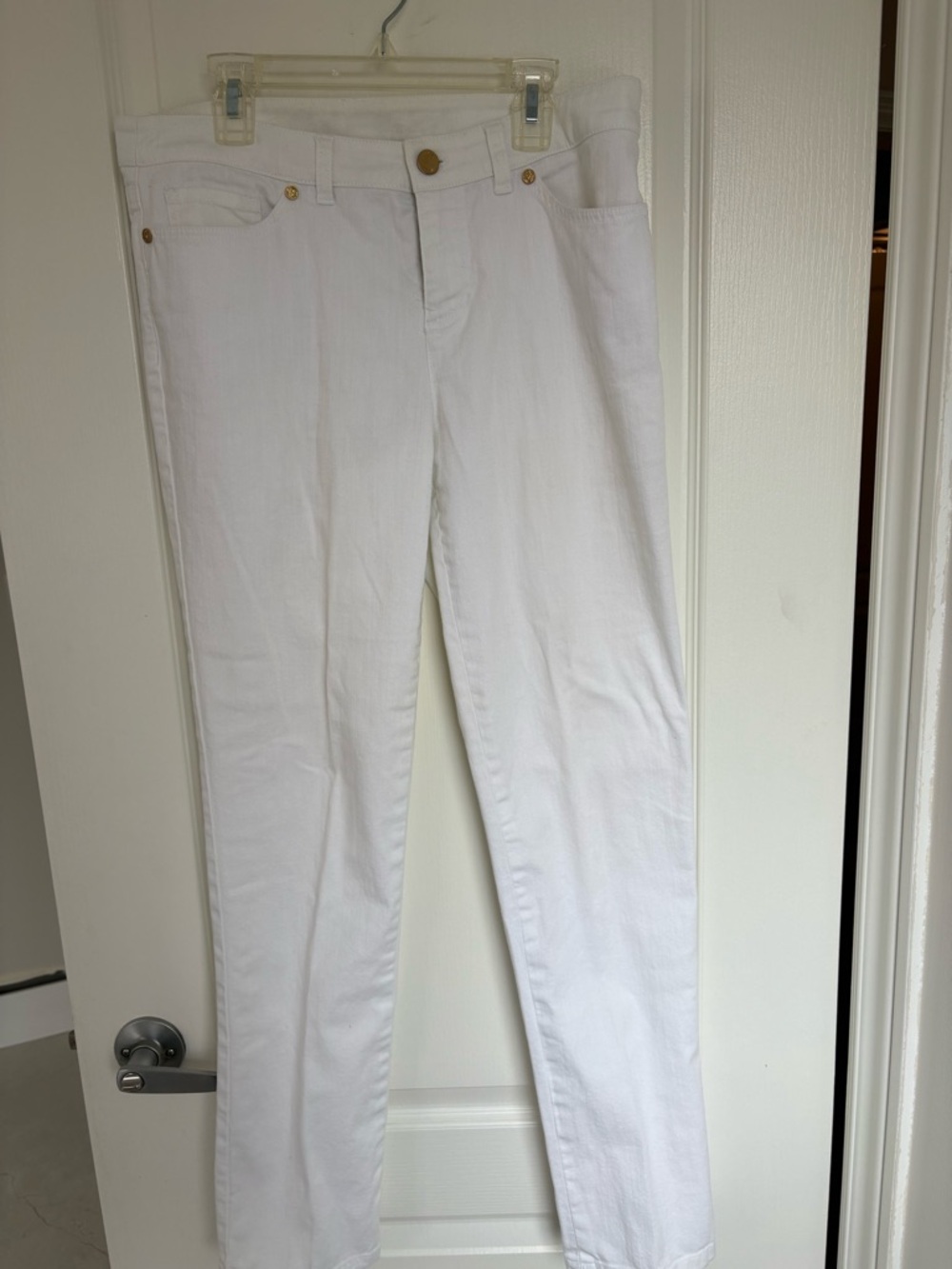 Anne Klein White straight leg Denim Jeans